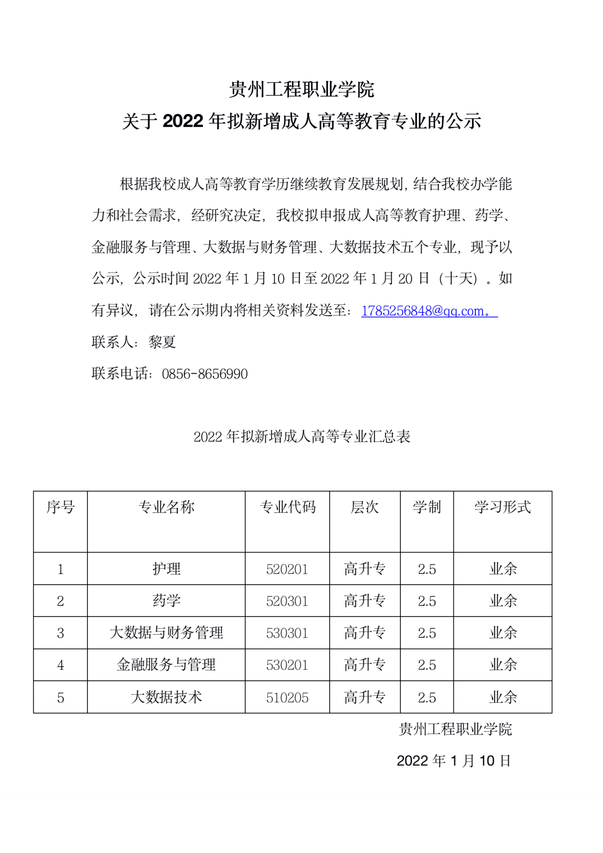 中国十大娱乐赌博城网址关于2022年拟新增成人高等教育专业的公示(图1)